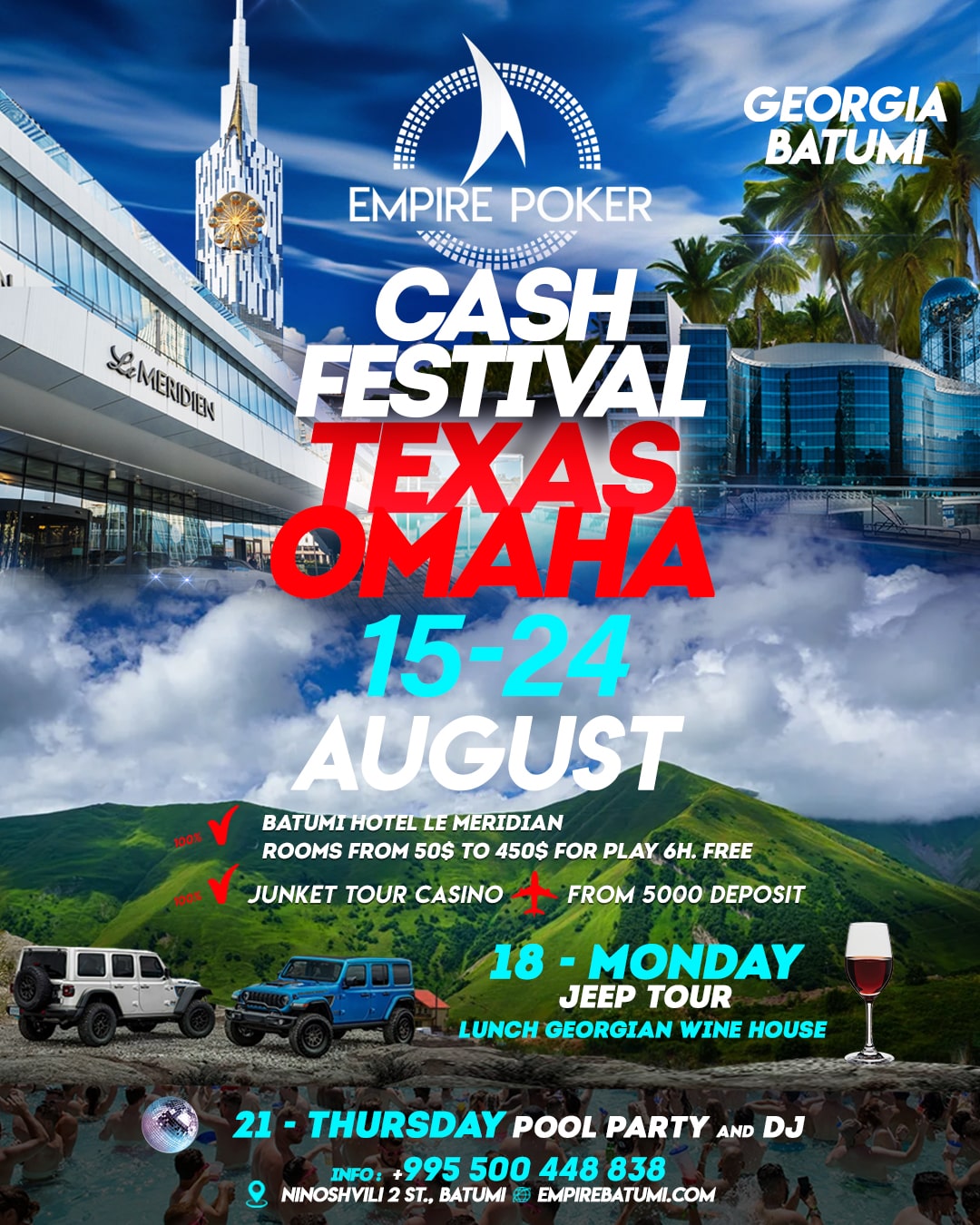 Empire Cash Festival THNL/PLO | Batumi, 15 - 24 AUG 2025