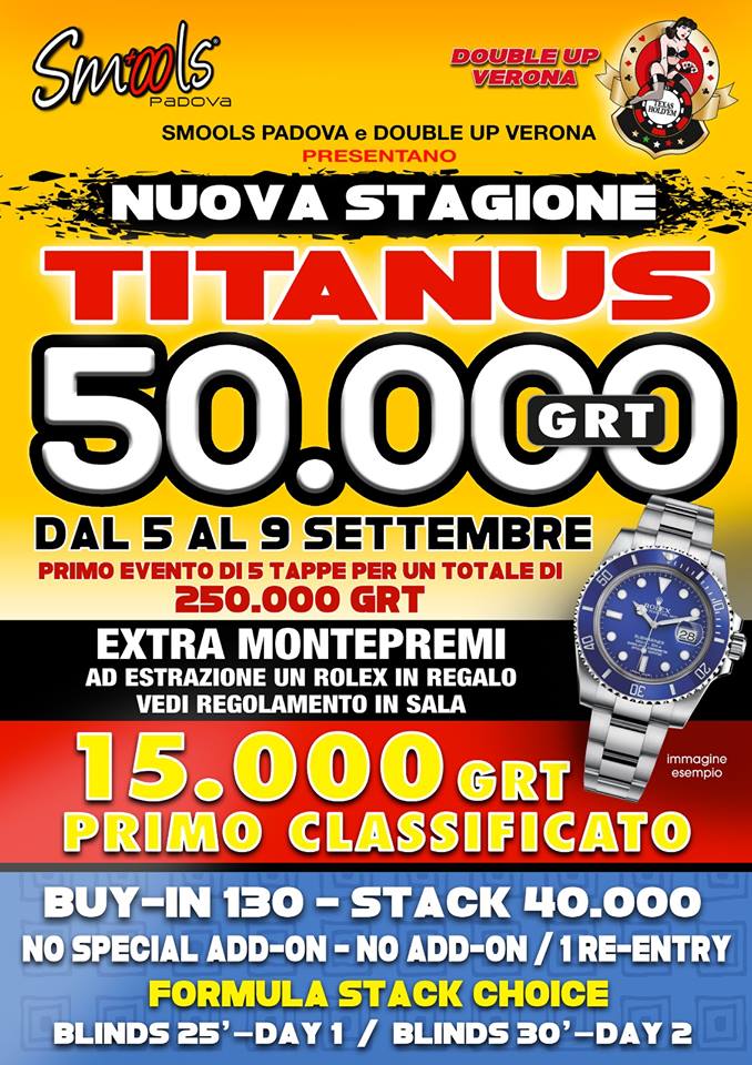 Dal 5 al 9 Settembre TITANUS