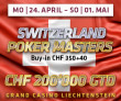 Switzerland Poker Masters | Gamprin-Bendern, 24 April - 1 May 2023 | SFr200,000 ME GTD